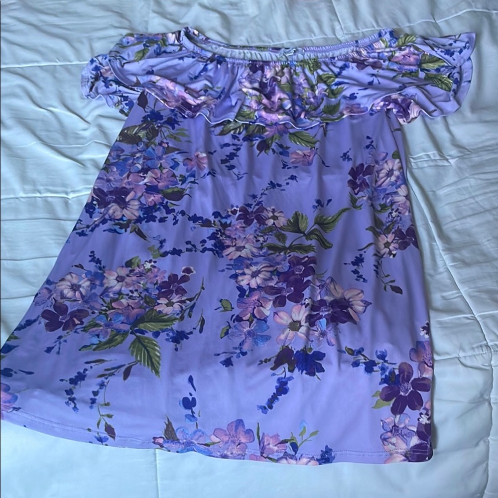 Floral Purple Dress